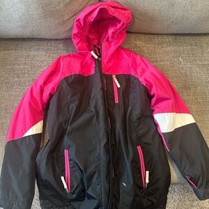 Lands' End Vibrant Pink Fleece Jacket